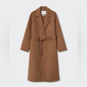 Mango Tan Wool Coat